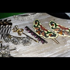 VINTAGE & Modern Hair Clips , Combs, Barrett’s,